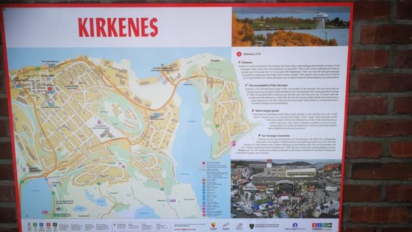 Kirkenes city tourism sign
