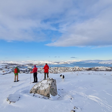 Snowshoe hiking